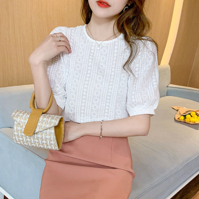 Blusa Retro Francesa con Mangas Abullonadas - Image 9