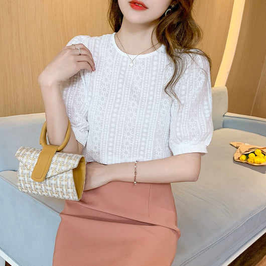 Blusa Retro Francesa con Mangas Abullonadas - Image 9
