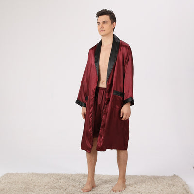 Pijama de Seda para Hombre - Conjunto Shorts y Camiseta - Image 20