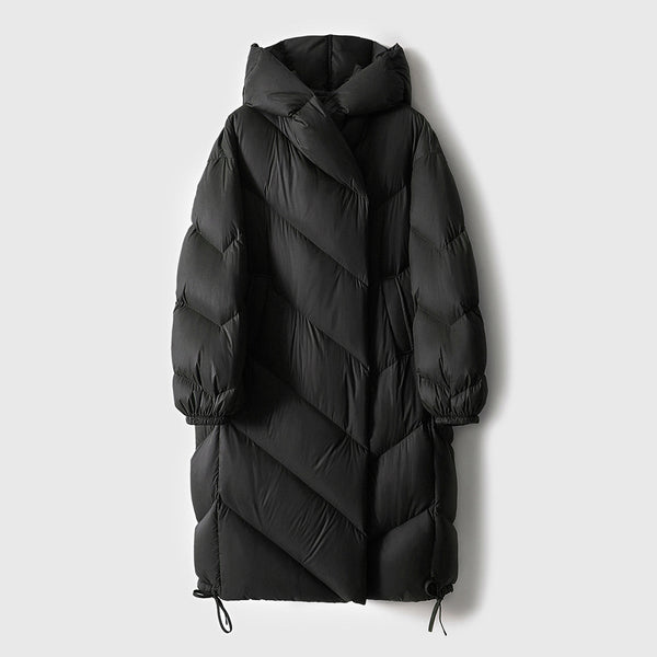 Abrigo Largo de Plumón de Pato 90% para Invierno - Mujer Talla Extendida