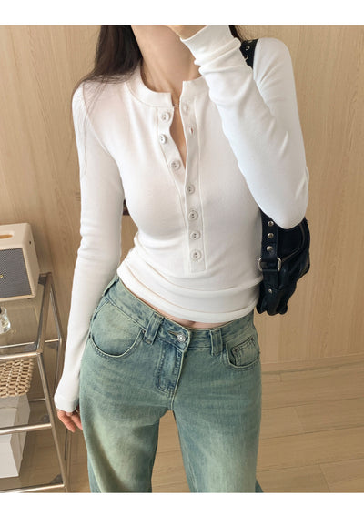 Blusa Interior Ajustada de Manga Larga Pure Desire - Diseño Elegante para Mujer - Image 17