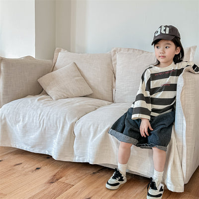 Camiseta Larga Infantil Estilo Coreano para Niños y Niñas - Colección Otoño - Image 8