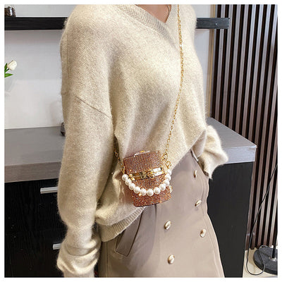 Bolso de Noche con Cadena Acrílico Cristales Brillantes - Image 18