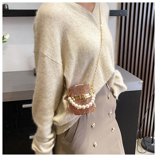 Bolso de Noche con Cadena Acrílico Cristales Brillantes - Image 18