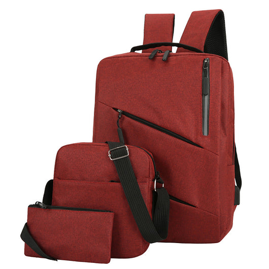 Mochila de Gran Capacidad Impermeable para Computadora - Diseño Minimalista de 3 Piezas - Image 4