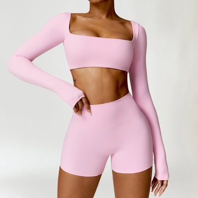 Conjunto Deportivo Yoga Cintura Alta Ajustado Secado Rápido para Mujer - Image 26