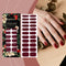 Stickers de Uñas Impermeables Elegantes Rojo Intenso