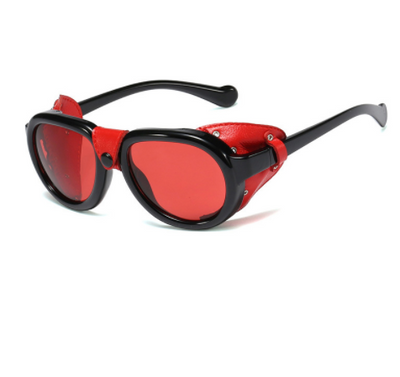 Gafas de Sol Steampunk Ovaladas con Remaches - Estilo Retro Europeo y Estadounidense - Image 9