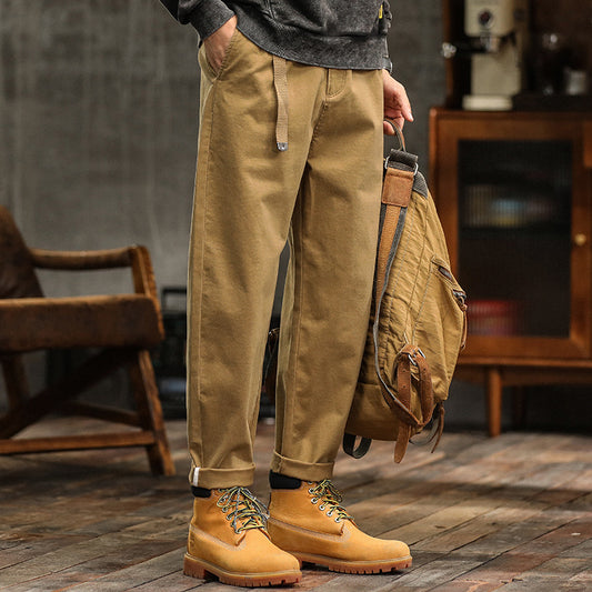 Pantalones de Trabajo Holgados Estilo Americano para Primavera Verano