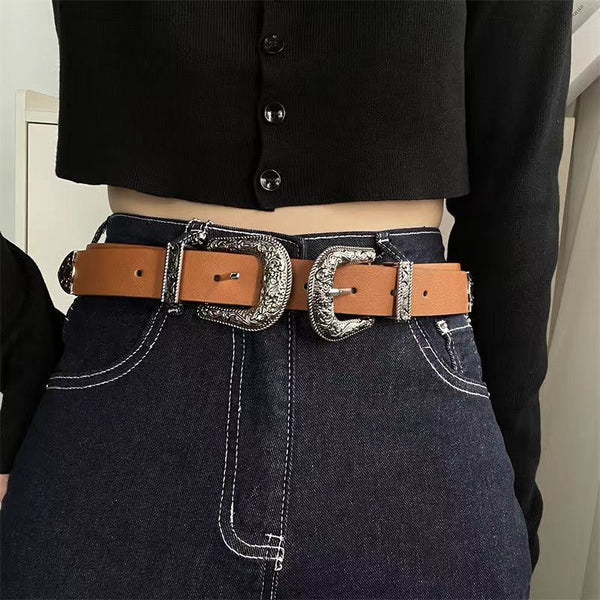 Juego de 3 Cinturones de Moda Estilo Europeo y Americano para Mujer