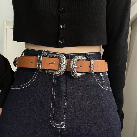 Juego de 3 Cinturones de Moda Estilo Europeo y Americano para Mujer