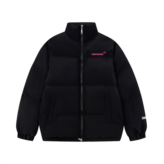 Abrigo Acolchado de Algodón con Cuello Mao Estampado para Hombre - Image 13