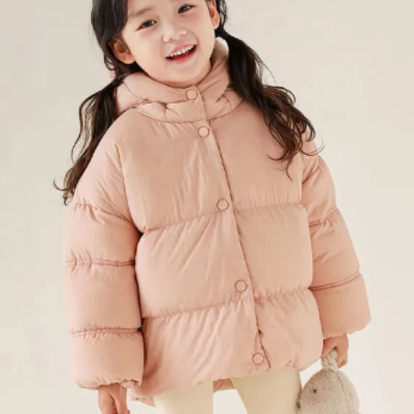 Chaqueta Acolchada con Capucha Estilo Occidental para Niñas