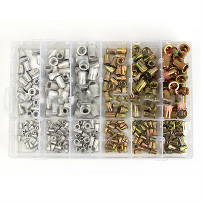 Set de 300 Tuercas Remachables de Aluminio y Zinc M3-M10 Cabeza Plana - Image 9