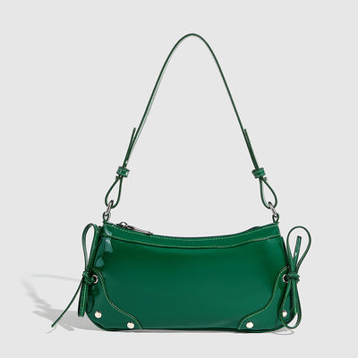 Bolso Bandolera Cuadrado Pequeño con Doble Moño - Diseño Minimalista Liso - Image 10