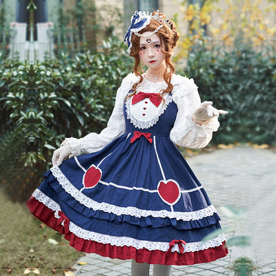 Vestido Lolita JSK Dulce Snow White con Brócado de Jardín - Image 5