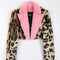 Abrigo de Piel Sintética Estampado Leopardo para Mujer - Otoño e Invierno