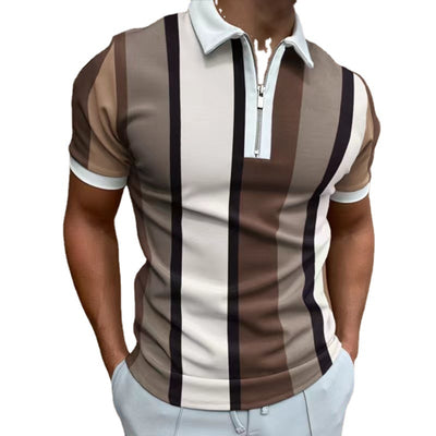 Polo Slim Fit a Rayas con Solapa Clásica para Hombre - Image 5