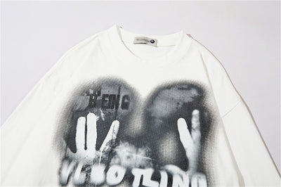 Playera Estampada con Patrón Abstracto para Hombre - Image 7