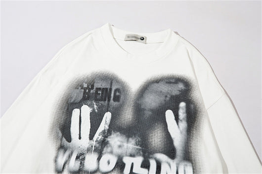 Playera Estampada con Patrón Abstracto para Hombre - Image 7