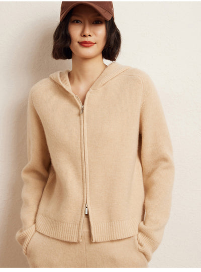 Cardigan Hoodie de Cachemira para Mujer con Cierre - Image 16