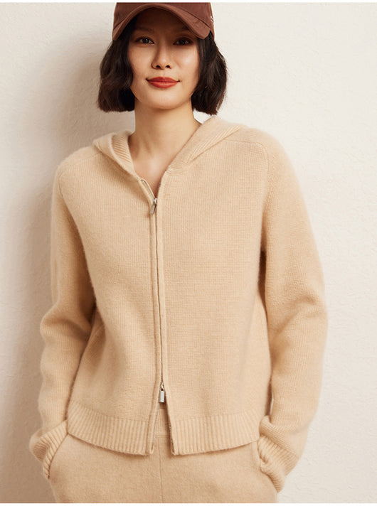 Cardigan Hoodie de Cachemira para Mujer con Cierre - Image 16