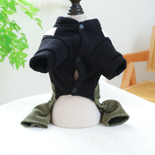 Abrigo de Pana para Perros y Gatos - Diseño Moderno Pet Ring - Image 5