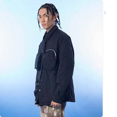 Chaqueta de Algodón Manga Larga para Hombre - Colores Sólidos - Image 12