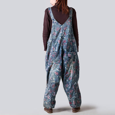 Pantalón Vaquero Ancho Desgastado con Estampado y Ajuste Regulable - Image 3