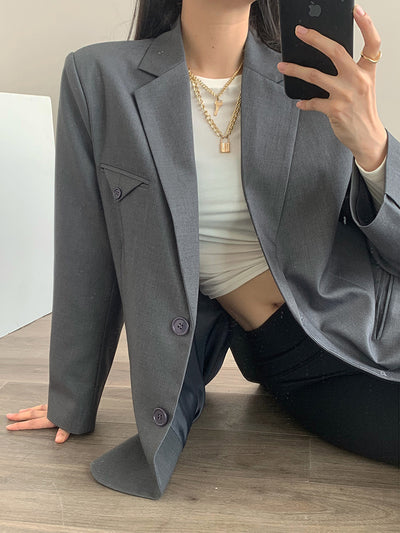 Blazer Oversized de Alta Gama con Corte Relajado - Image 4