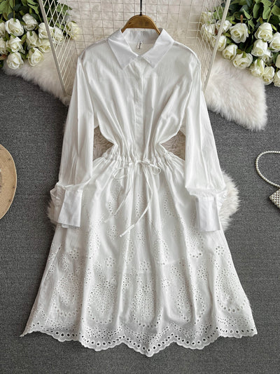 Vestido Midi Ajustado con Mangas Farol - Efecto Silueta Esbelta - Image 7