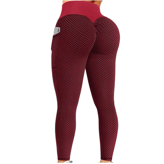 Pantalones de Yoga Fitness Levanta Cola con Textura Panal - Image 10