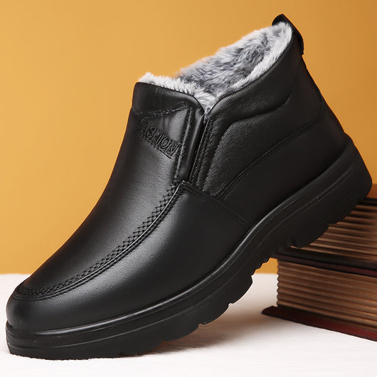 Zapatos de Invierno Acolchados para Adultos Mayores - Antideslizantes e Impermeables