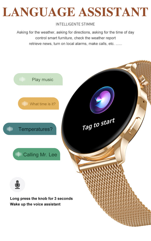 Reloj Inteligente con Monitor de Frecuencia Cardíaca y Llamadas Bluetooth - Image 12