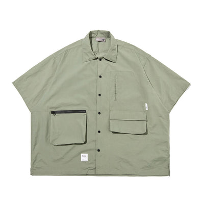 Camisa de Trabajo Japonesa Manga Corta para Hombre - Image 8