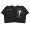 Camiseta Suelta Hip Hop con Estampa de Retrato - Manga Corta