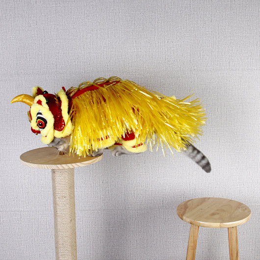 Disfraz de Danza del León para Mascotas - Transformación de Año Nuevo - Image 11