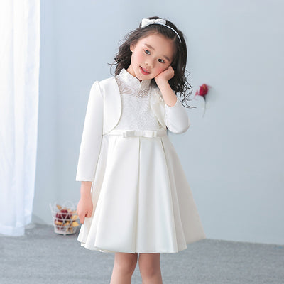 Vestido Princesa Infantil con Capa y Cardigan de Manga Larga - Image 13