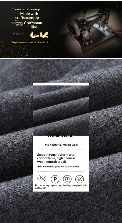 Abrigo de Lana Reversible para Hombre - Otoño e Invierno - Image 15