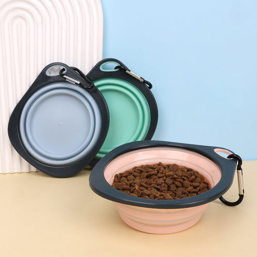 Comedero Plegable Portátil para Mascotas - Tazón de Viaje Multicolor para Perros y Gatos - Image 12