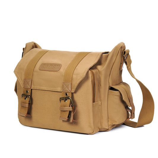 Bolsa de Cámara Canvas para Aventuras - Diseño Cruzado Versátil