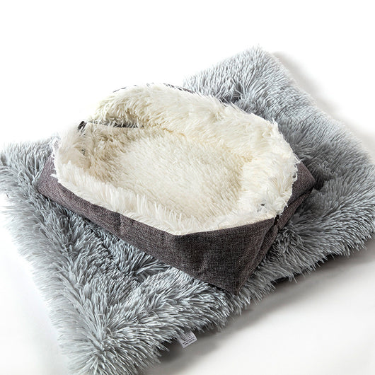 Cama Acolchada para Gatos y Perros Pequeños con Botones - Image 5