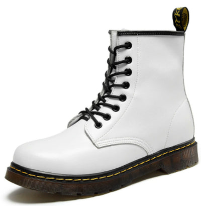 Botas Martin de Cuero Doble Capa para Pareja - Estilo Corto Unisex - Image 9