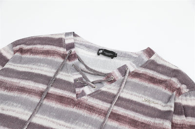 Camiseta Básica Rayada Tejida para Hombre y Mujer - Image 8