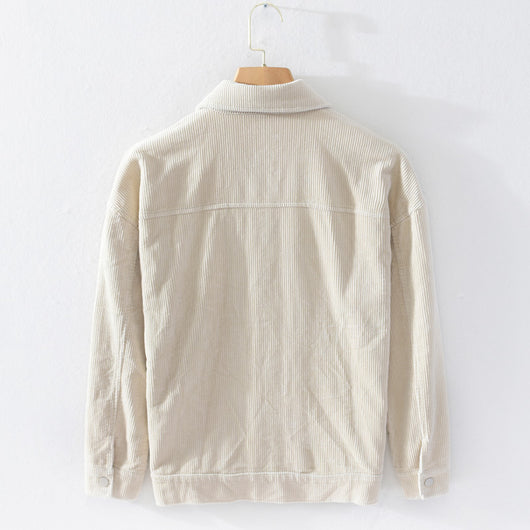 Chaqueta de Pana Gruesa Casual de Manga Larga - Image 4