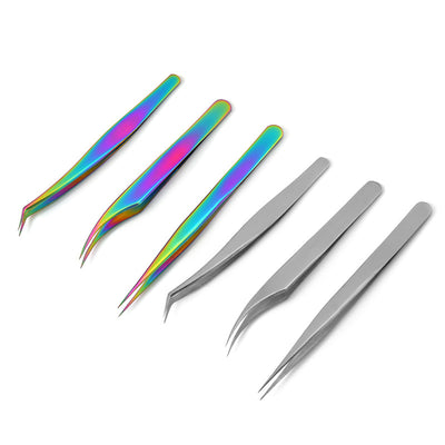 Set de 3 Piezas: Pinzas de Acero Inoxidable y Rizador de Pestañas Profesional - Image 2
