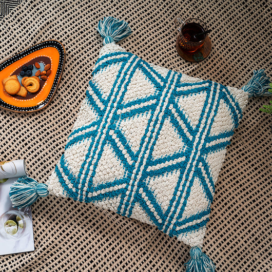 Funda de Cojín Bohemio de Algodón con Borlas para Sala y Dormitorio - Image 6
