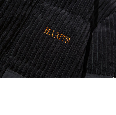 Chaqueta de Invierno Corduroy con Cuello Alto - Abrigo Suelto y Cálido para Hombre - Image 10
