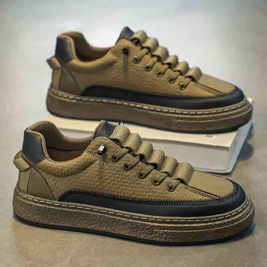 Tenis de Cuero para Skateboard con Plataforma - Estilo Casual Deportivo - Image 9