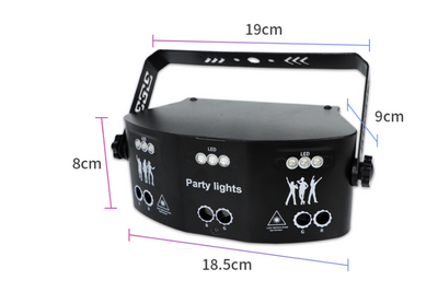 Luces LED Giratorias Multicolor con Sensor de Voz para Karaoke - Image 7
